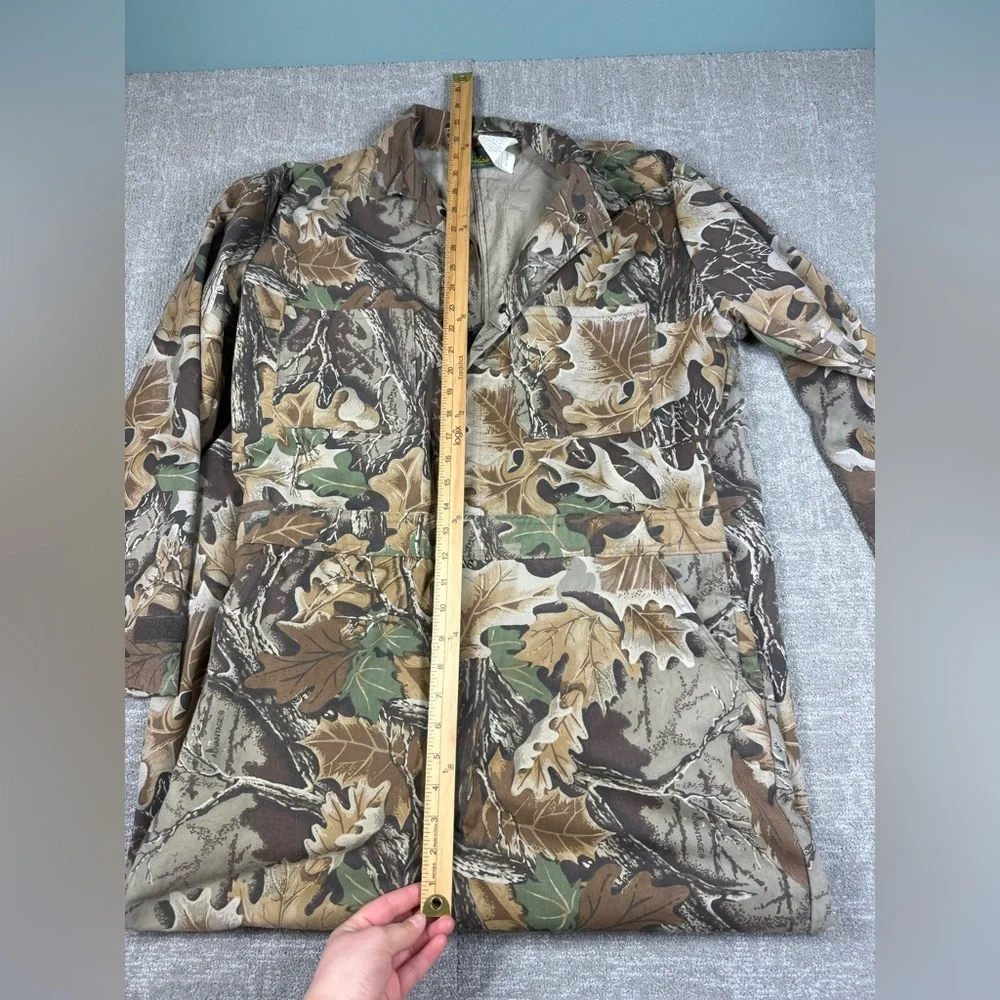 Vintage Cabelas Made in USA Camo Long Sleeve Hunting Coveralls Men Size Large